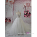 VA230 crystal bodice sweetheart neckline tulle skirt big train wedding gowns